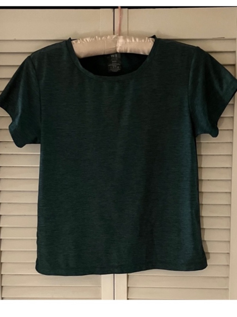 We Over Me Green Workout Athletic Tee